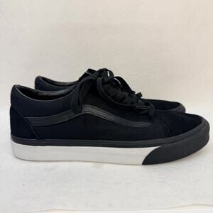 Vans Old Skool 'Mono Bumper' Sneakers Shoes Black White Midsole Men 7.5 Women 9